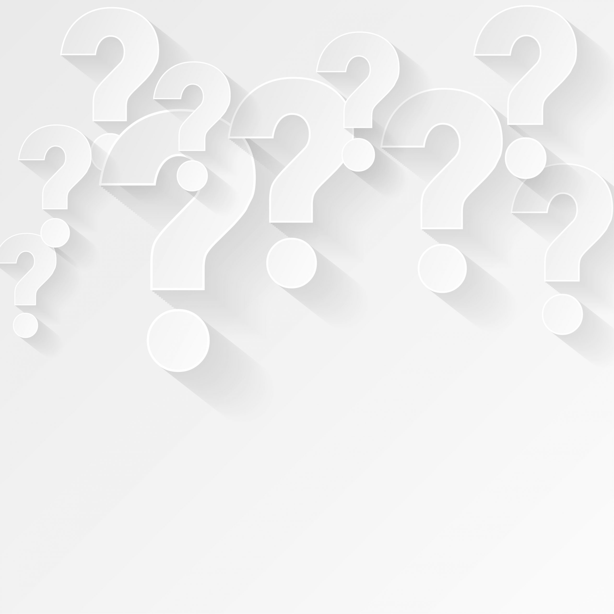 white question mark background in minimal style white question mark background in minimal style